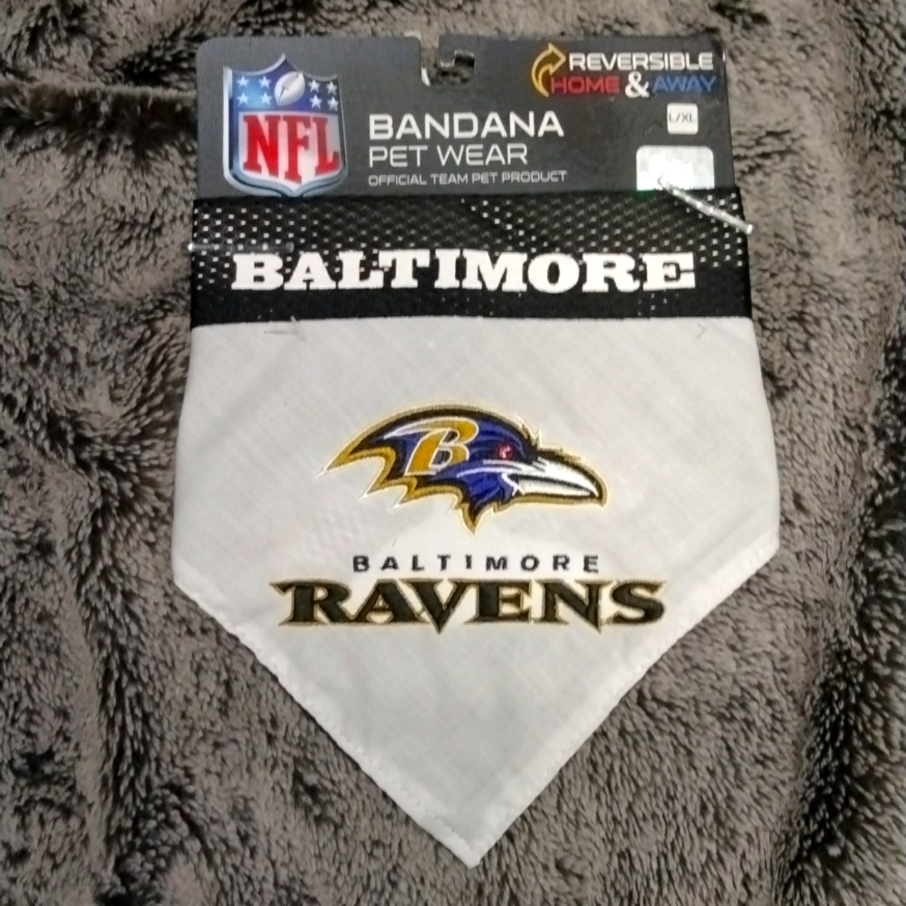 Baltimore RAVENS Bandana L/XL dog pet